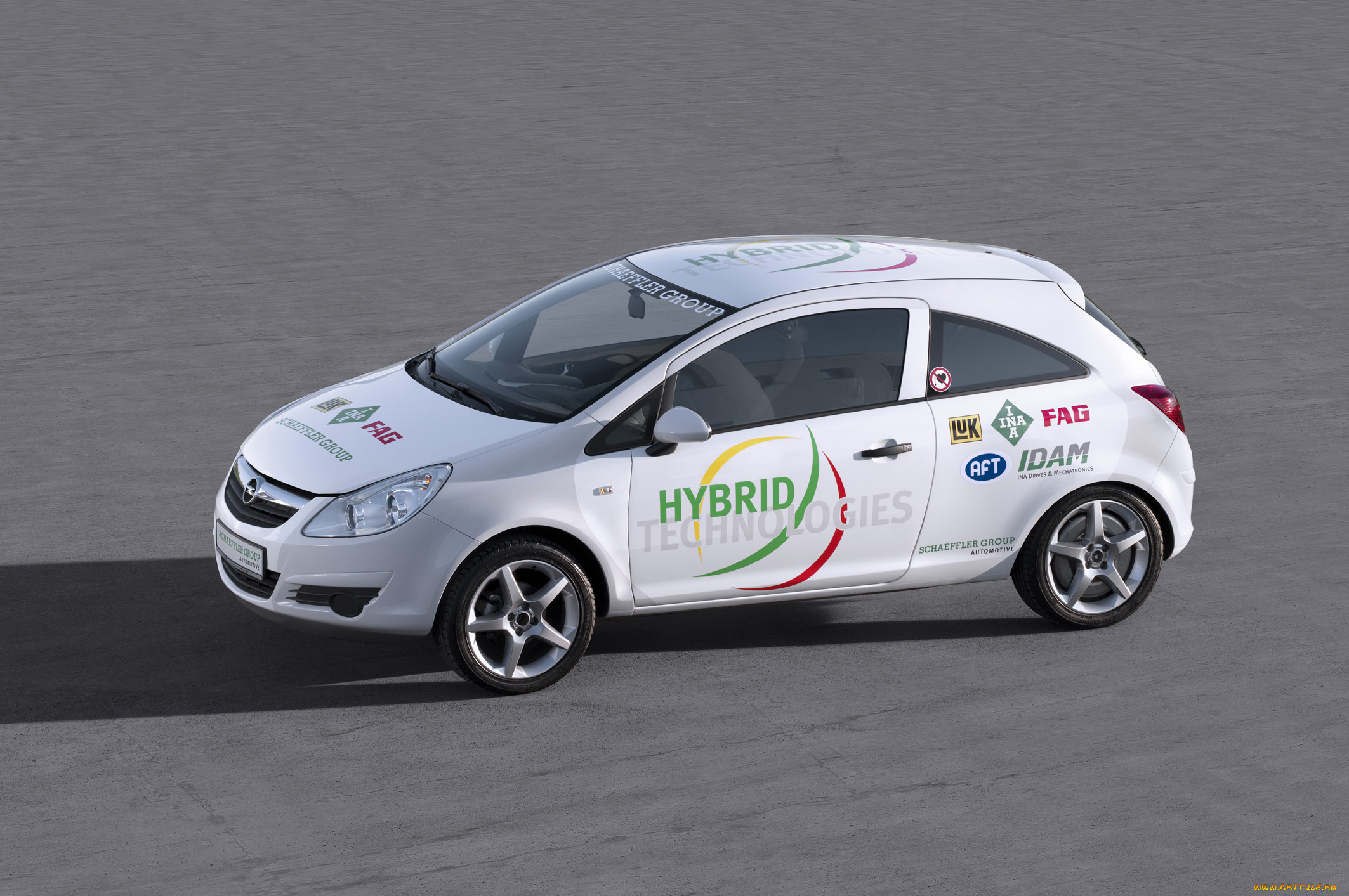 , opel, car, schaeffler, hybrid, corsa